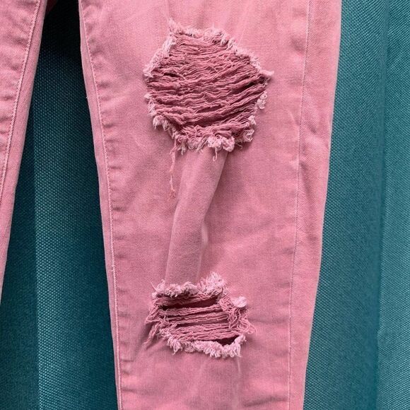 American Eagle Outfitters Pink Distressed Leggings - Picture 3 of 7